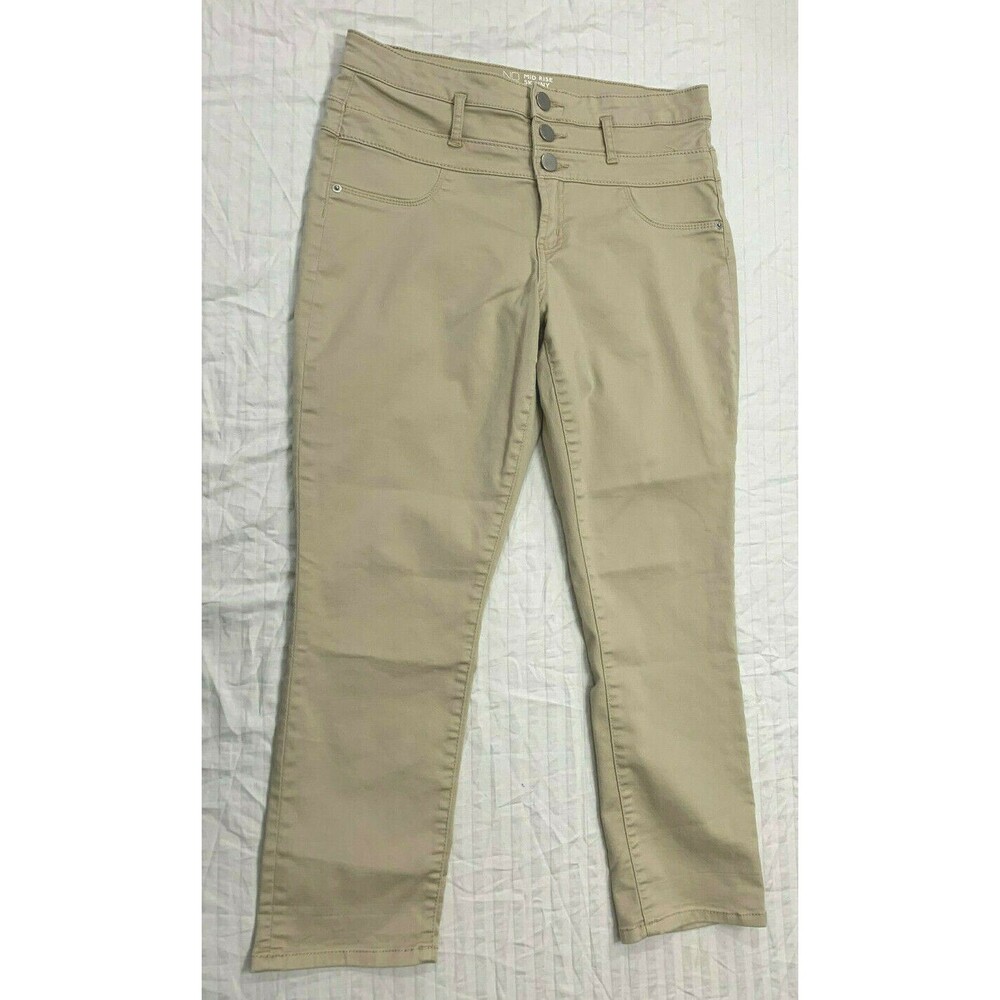 NO BOUNDARIES WOMENS MID RISE SKINNY CAPRIS PANTS SIZE 15